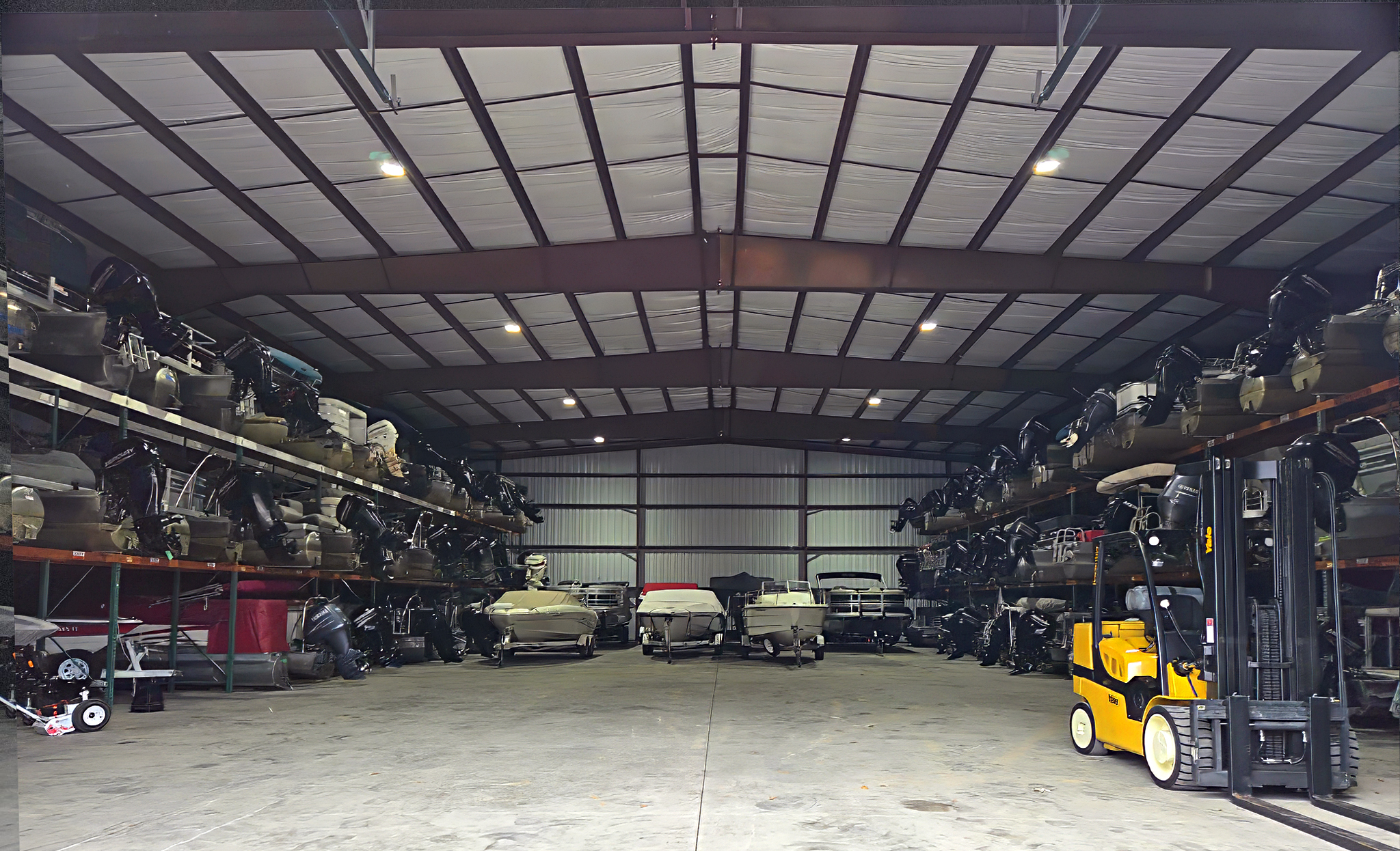 Inside view of Bullfrog Bay Boat Storage